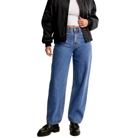 GAP Classic Blue Denim Barrel Leg Jeans - Picture 1 of 14